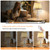 Set of 2 with Ruched Fabric Lampshade, Elegant Plug-in Chandelier Nightstand Lamp for Living Room Girls Room, W 12.6" X H 22.8"