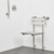 Shower Seat with 18-inch Grab Bar, Grab Bar Supported,