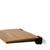 Shower Bench Seat, Natural Teak Wood with Matte Black Frame