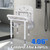 Shower Seat Wall Mounted with Bathroom Grab Bar, 550lb Fold Down