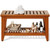 Solid Teak Shower Bench with Storage Shelf - 450 lbs Capacity