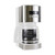 Kenmore drip Coffee Maker - 12 Cup programmable cafe machine with glass pot, regular & bold brew, auto shut off large water reservoir, reusable filter, kitchen appliances for cafeteria barista, White