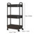 3 Tier Rolling Cart Heavy Duty Utility Carts With Wheels Rolling Cart With Handle And Lockable Wheels Home Storage Shelves