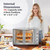 Elite Gourmet ETO4510B# French Door 47.5Qt, 18-Slice Convection Oven 4-Control Knobs