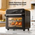Kismile 18QT Air Fryer Toaster Oven Combo, 12-in-1 Countertop Convection Airfryer Oven