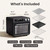 SMIRLY Digital Air Fryer Toaster Oven Combo, 27QT Convection Countertop Oven