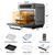 CIARRA 8-in-1 Steam Oven Countertop with Air Fryer, 13QT Mini Convection Toaster Oven