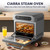CIARRA 8-in-1 Steam Oven Countertop with Air Fryer, 13QT Mini Convection Toaster Oven