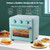Novaspark Air Fryer Toaster Oven Combo, Retro Convection Oven Countertop