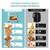 Novaspark Air Fryer Toaster Oven Combo, Retro Convection Oven Countertop