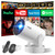 180° Rotatable Projector Portable Compatibile with HDMI/TV Stick/Memory Stick/Laptop, White