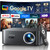 Outdoor & Home TV Movie Projectors with Voice Control, Auto Focus & Keystone, Compatible with Netflix Proyector WiMiUS