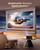 Outdoor & Home TV Movie Projectors with Voice Control, Auto Focus & Keystone, Compatible with Netflix Proyector WiMiUS