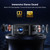 1500 ANSI Official Licensed Google TV Smart Projector, HAPPRUN 4K Full HD Home Theater with Auto Focus, Dolby Sound, Wi-Fi Bluetooth