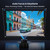1500 ANSI Official Licensed Google TV Smart Projector, HAPPRUN 4K Full HD Home Theater with Auto Focus, Dolby Sound, Wi-Fi Bluetooth