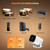 LJYT Mini Projector, 250 ANSI Lumens, Support 4K, Auto Keystone, 210° Rotation, Bluetooth 5.4, WiFi 6, Android 11, 1080P Portable