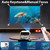 Portable Bedroom Mini Movie Projector Support 4K/1080P Auto Keystone & Zoom