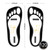 Spray Tent Protect Foot Shaped Spray Tan Sandals