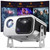 Native 1080P Bluetooth Mini Projector, 4K Support Portable Projector with Wifi and Bluetooth, 100% Offset