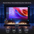 【Native 1080P & 800ANSI High Brightness】 Portable Projector with WiFi and Bluetooth,Smart Projector With AI Visual Calibration