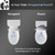 Toilet Seat, Patented Slow Close & Quick Releasing Technology, Anti