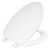 Toilet Seat, Easy Clean Hinges Release for Deep Cleans