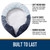Toilet Lid Cover, Machine Washable Covers, 17.5x15, Stays in Place Rubber