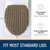 Toilet Lid Cover, Stays in Place Rubber Backing