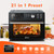 Kitchen in the box 32QT Extra Large Air Fryer Toaster Oven Combo, 21-in-1 Countertop Convection Toaster Oven