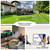 Outdoor Projector Screen with Stand 100 Inch: Portable Projection Screen 16:10 4K HD Outdoor Movie Screen with Carry Bag
