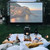 TOWOND Projector Screen and Stand, 150 inch Indoor Outdoor Projection Screen, Portable 16:9 4K HD Rear Front Movie Screen with Carry Bag