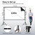 Outdoor Projector Screen with Stand, TOWOND 120 inch Portable Projector Screen Black Backing, Indoor Projection Screen