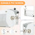 4K HD Pull Down Retractable Projection Screens Electric Automatic Wall Ceiling Movie Screen for Office Classroom Indoor with Remotes