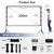 Wootfairy 100 inch Foldable and Portable Projection Screen 16:9 4K HD Rear Front Wrinkle-Free Movie Screen with Carry Bag for Indoor Outdoor