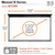 Elite Screens Manual Pull Down Projector Screen 120-INCH Home Movie Cinema Gaming Office Presentation