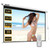 WASJOYE Motorised Projector Screen 120" - 16:9 Electric Projector Screen Wall/Ceiling Mount with Remote Control