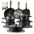 CAROTE 24Pcs Nonstick Kitchen Titanium Cookware Sets