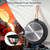 SODAY 12 Pcs Pots and Pans Set Non Stick, Cookware Sets Black Granite Induction Cookware