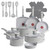 T-Fal Refresh Ceramic Pots and Pans Set, 20-Piece Nonstick Cookware Set