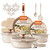 CAROTE 18Pcs Ceramic Cookware Set with Detachable Handle