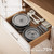 Sanho 21-Piece Pots and Pans Set, Ceramic Nonstick Cookware with Detachable Handles