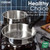 CAROTE 18pcs Stainless Steel Cookware Set with Detachable Handle