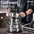 CAROTE 18pcs Stainless Steel Cookware Set with Detachable Handle