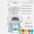 Retro Cotton Candy Machine with 5 Jars (11oz Each) Floss Sugar