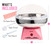 Cotton Candy Machine with Stainless Steel Bowl 2.0 - Cotton Candy Maker 10 Cones & Sugar Scoop