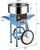 Commercial Cotton Candy Machine w/Cart and Wheels