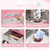 Garvee Electric Candy Cotton with Cart Maker Commercial Candy Cotton Machine for Kids with 20 in Stainless Steel Bowl Party Home Festival Pink