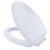 Slow Close Elongated Toilet Seat and Lid, Cotton White