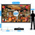 JWSIT 120 inch Outdoor Movie Screen-Upgraded 3 Layers PVC 16:9 Projector Screen,Portable Video Projection Screen with Carrying Bag for Home