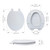 Toilet Seat with Lid, Slow Close Seat and Cover, Including Two Sets